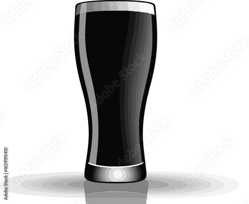 Dark beverage in glass