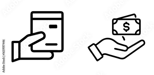 Payment Transaction Icon for Online Banking and Digital Financial Services