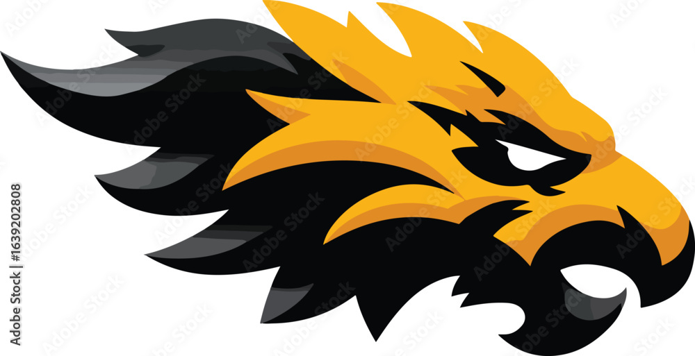 Fototapeta premium Eagle head graphic illustration