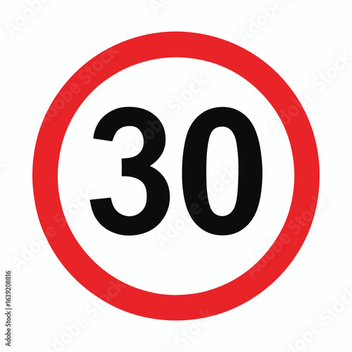 driving speed limit thirty 30 sign. printable traffic signs and symbols