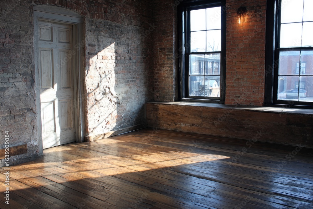 Obraz premium Sunlit Room Interior