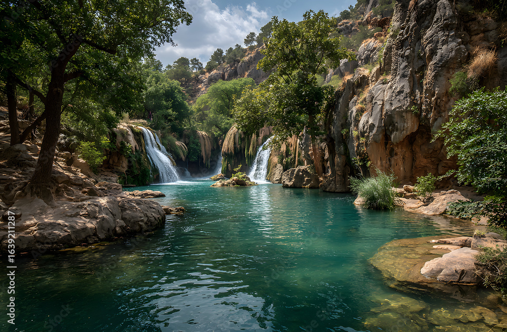 Naklejka premium türkei_kurshunglu wasserfälle