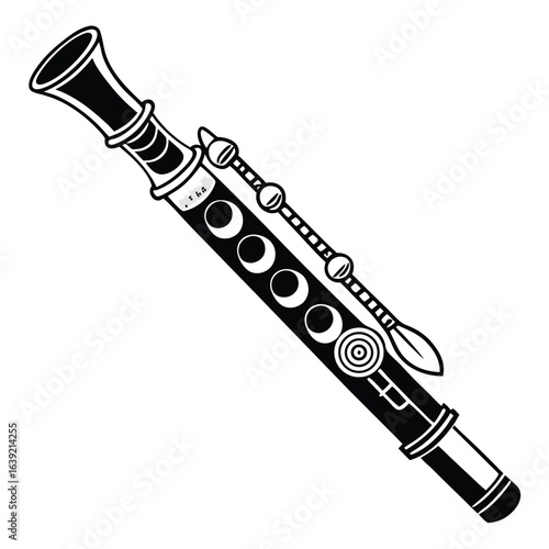 Musical Instrument Illustration Medieval Era Shawm Wind Instrument Renaissance Era Instrument Woodwind Family Instrument Historical Woodwind Instrument Medieval Woodwind Instrument