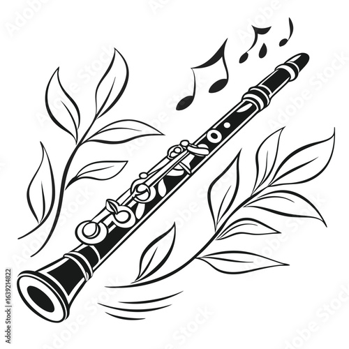 Musical Instrument Illustration Medieval Era Shawm Wind Instrument Renaissance Era Instrument Woodwind Family Instrument Historical Woodwind Instrument Medieval Woodwind Instrument