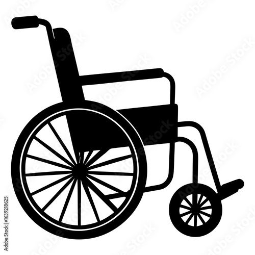 wheel chair vector illustration