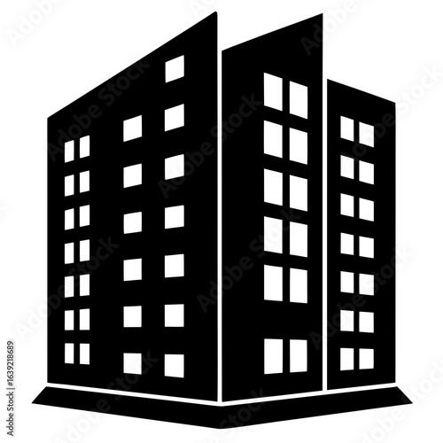 vector illustration of modern building
