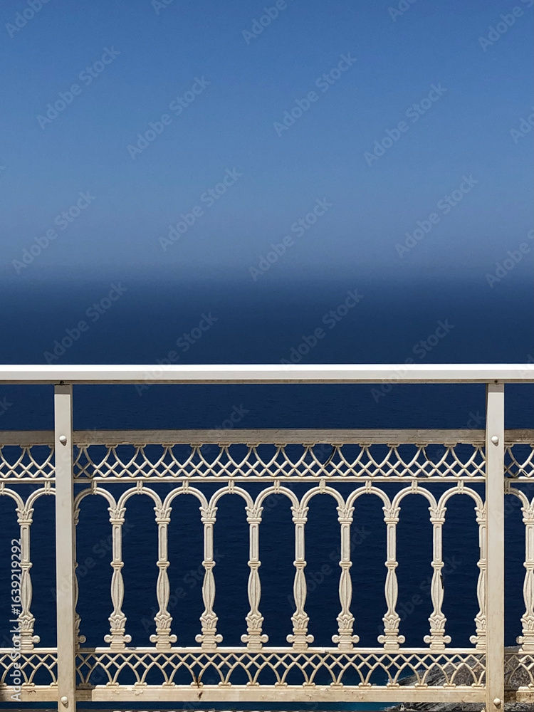 Fototapeta premium View from a balcony in Karpathos, Greece, Europe