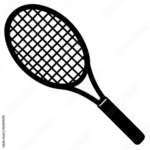 tennis racket with ball