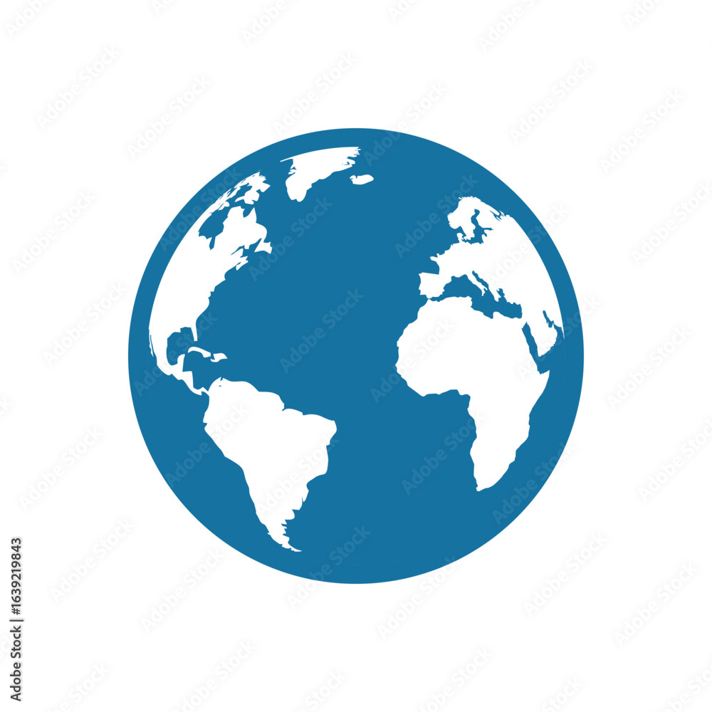 Globe flat design style on white background, vector illustration Globe flat design style on white background, vector illustration