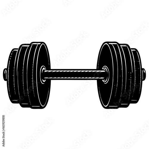dumbbell isolated on white background