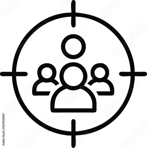 Targeting Audience Group Focused In Crosshairs