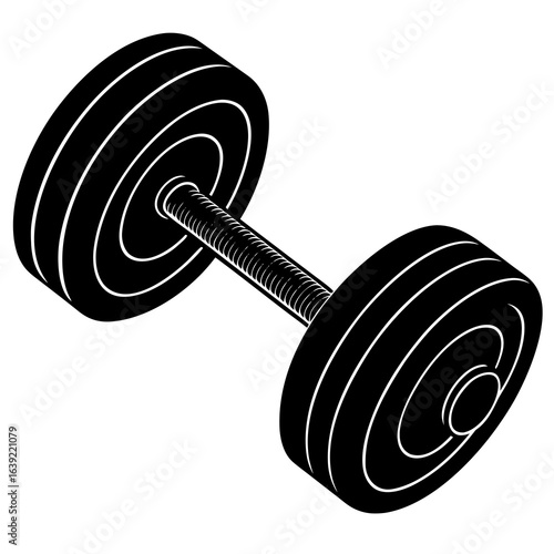 dumbbell isolated on white background