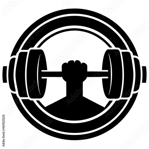 dumbbell isolated on white background