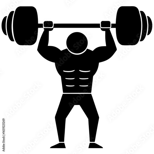 3d man lifting weights