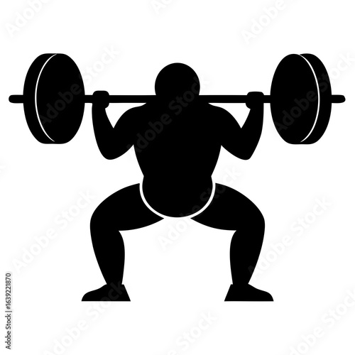 3d man lifting weights