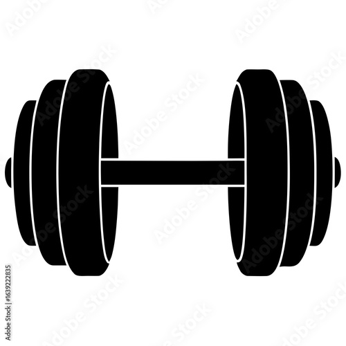dumbbell isolated on white background