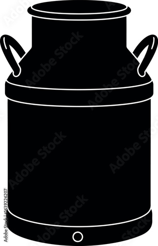 Vintage milk can silhouette farmhouse kitchen decor