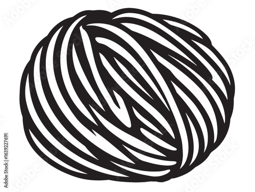 Warm wool fabric texture icon in clean vector style