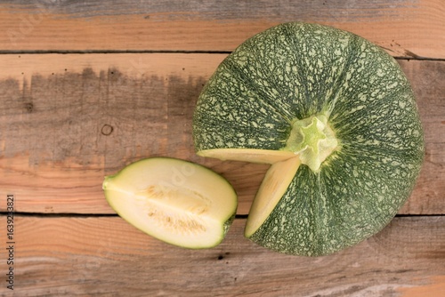 pumpkin on a wooden board