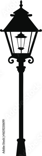 silhouette of a lamp