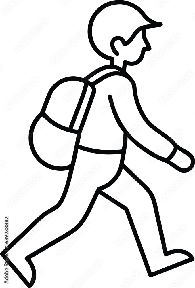 Fototapeta premium running man vector illustration