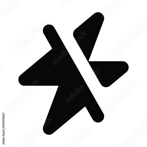 Solid zap icon for lightning, fast, or electric concepts.