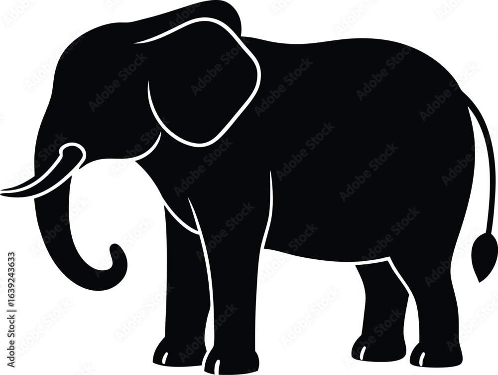 Obraz premium elephant vector illustration
