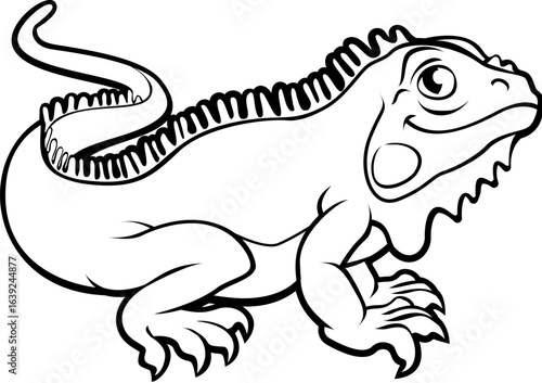 An iguana lizard animal car...
