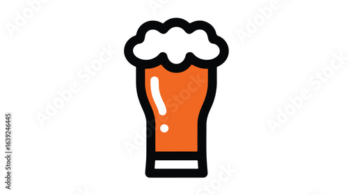 Illustration of a glass of beer