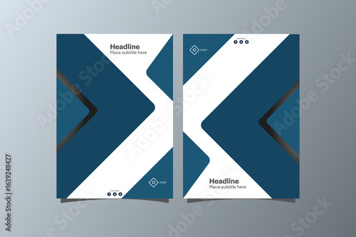 Flyer, an A4 brochure featuring a modern, minimal business design, available in EPS 10 format.