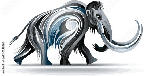 Mammoth abstract illustration image