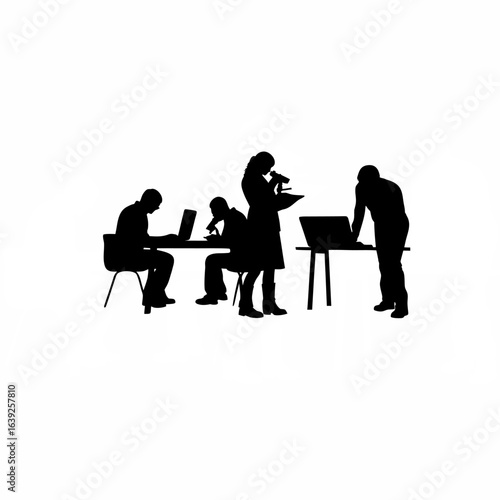 International group of materials scientists and engineers emblem