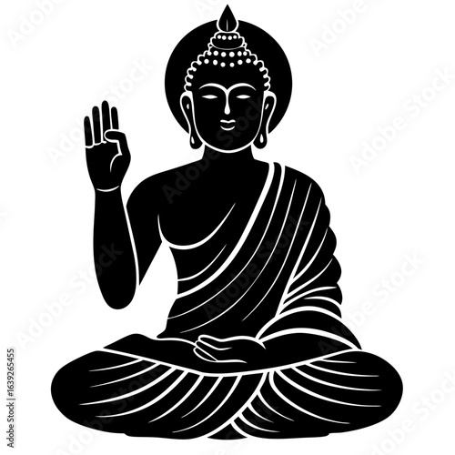 buddha statue vector