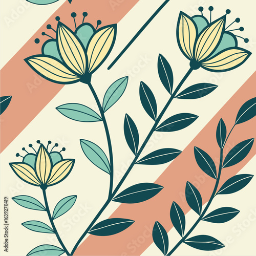 Minimalist yet colorful arrangement