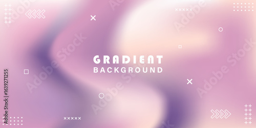 Abstract gradient background in soft pink and purple hues. Vector element