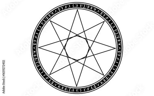 魔法陣、魔法使いのイメージ素材。