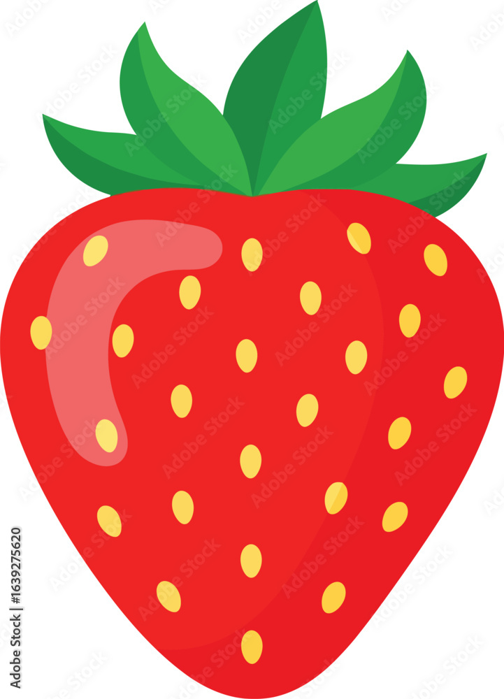 Obraz premium Sweet strawberry icon for summer designs