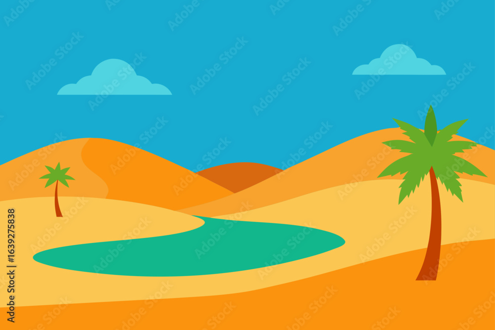 Fototapeta premium beach and palm trees