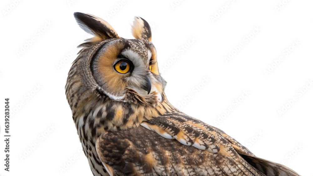 Naklejka premium Owls, isolated transparent background