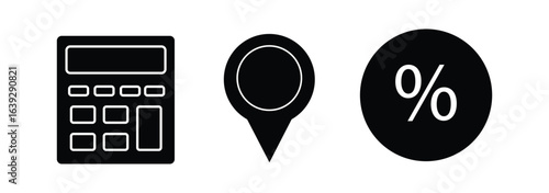 calculation icon in different style vector illustration. two colored and black calculation vector icons designed in filled, outline, line and stroke style can be used for web, mobile