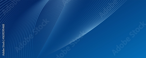 Abstract futuristic dark blue background with glowing lines