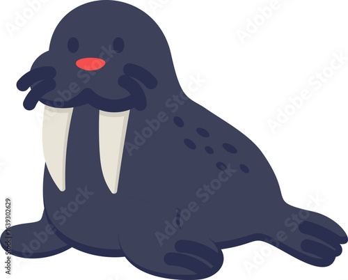 Walrus Flat Icon