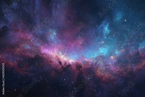 Stunning nebula and captivating galaxies in vast cosmos - mesmerizing celestial imagery for sci-fi fans and astronomy enthusiasts in search of inspiring visuals