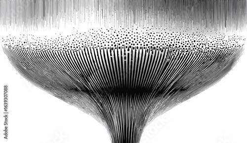 Abstract black and white design pattern