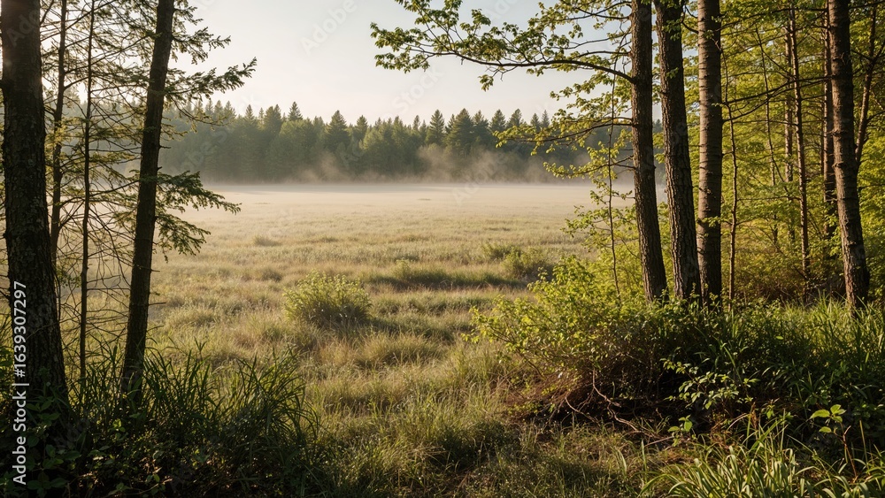 Obraz premium Dumme Mosse ranks among the biggest wetlands in the southern region of the country