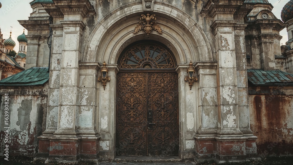 Fototapeta premium Access to a Historic Orthodox Place of Worship