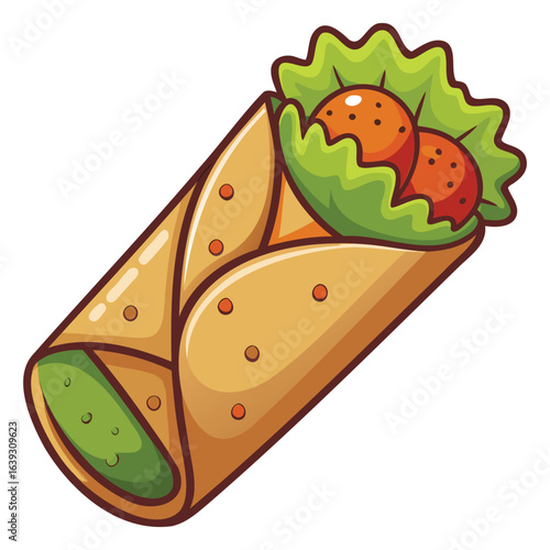 Burrito and Mexican Food Vector Design