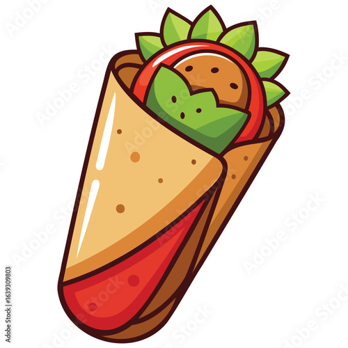 Burrito and Mexican Food Vector Design