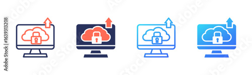 Data Loss Prevention icon sheet multi style collection