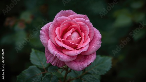 Macro shot of a stunning pink blossom during the end of spring